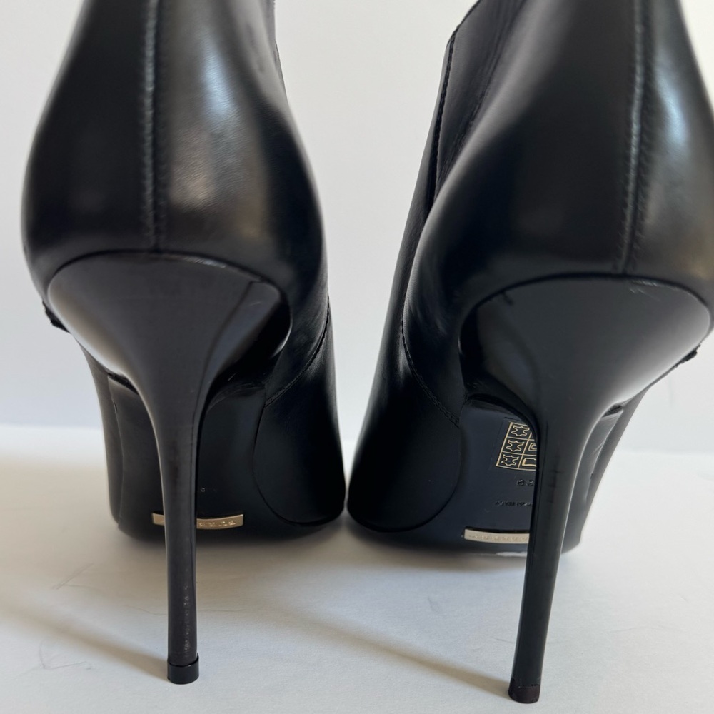 Burberry Black and Gold Heeled Boots - Picture 6 of 15